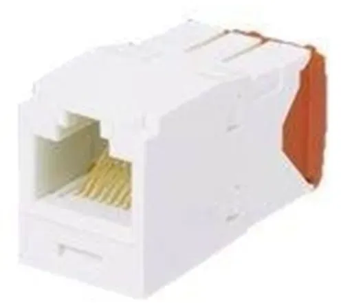 Mini-com module cat 5e utp 8 pos 8 wire universal white