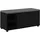vidaXL Sitzbank Flurbank mit Kissen Schwarz 100 x 38 x 46 cm