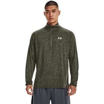 Under Armour Herren Tech 2.0 1/2 Zip Warmup Tops, (391) Marine Od Green Black White, S EU