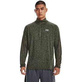 Under Armour Herren Tech 2.0 1/2 Zip Warmup Tops, (391) Marine Od Green Black White, S EU