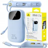 OEM Powerbank 20000mah mit Display, und Integrierten Kabeln EnerFill FC31 22,5w - Blau