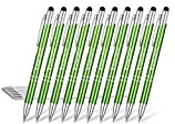 Eingabestift Kugelschreiber mit Gravur, OXYEFEI 2 in 1 Personalisiert Stylus Stifte mit Wunschtext Hochempfindlich für Touch Screens Gerte Smartphones (Green)