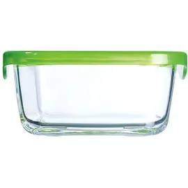 Luminarc Glasbehälter quadratisch transparent/grün 360 ml