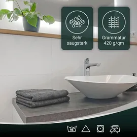 ZOLLNER Handtuchset 4-tlg. grau