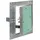 Wiltec Revisionsklappe Aluminium 50 x 50 cm mit 12,5 mm Gipskartoneinlage Grau