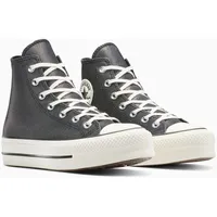 Converse Chuck TAYLOR ALL STAR Lift Damen, Gr. 39,5, schwarz, schwarz, egret, Textil, Schuhe Sneaker