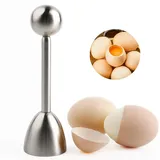 Yeenano Eieröffner,Edelstahl Eierköpfer Eierschneider Eier Cutter Eier Schneidegerät Gekochtes Eier Cracker Eierschal Abscheiderentferner Frühstück Küche Werkzeug für Startseite Hotel Restaurant