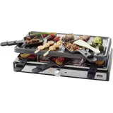 Silva Homeline PK-R 088 Raclette 8 Pfännchen, Antihaftbeschichtung, Überhitzungsschutz, Kontrollleu