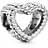 Pandora Offenes Metallperlen Herz Silber 797516