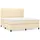 vidaXL Boxspringbett 160 x 200 cm Creme