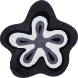 GRUND COLANI Exklusiver Designer Badteppich 100% Polyacryl, ultra soft, rutschfest, ÖKO-TEX-zertifiziert, 5 Jahre Garantie, Colani 1, Badematte 100 cm rund, anthrazit