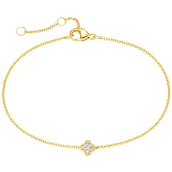 Armband LADY, gold (gelbgold 585, gelbgold 585), Armbänder, Damen, Metall-Gold, Metall, Gold