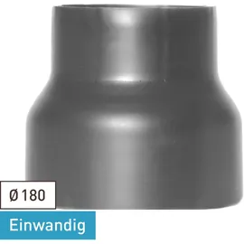 raik Ofenrohr Reduzierung 180mm - 150mm Stahlblech grau