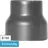 raik Ofenrohr Reduzierung 180mm - 150mm Stahlblech grau