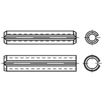 Industrial Quality Supplies ISO 13337 Spannstift (Spannhülse), leichte Ausführung,