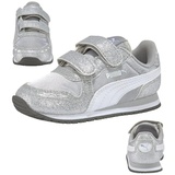 Puma Kinder Sneaker Cabana Racer Glitz V PS 370985-01 33 - Puma Silver-Puma White