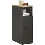 SoBuy Nachtschrank FBT149 20 x 35 x 60 cm Schwarz