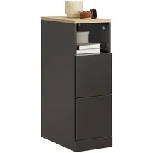 SoBuy Nachtschrank FBT149 20 x 35 x 60 cm Schwarz