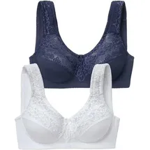petite fleur by lascana Entlastungs-BH blau/weiß 105E