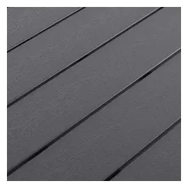 Mojawo Gartentisch 180 x 90 x 74 cm Silber/Schwarz