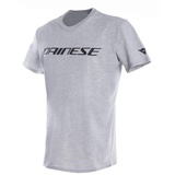 Dainese - Herren Motorrad T-Shirt mit Kurzen Ärmeln, Trikot für Erwachsene aus 100% Baumwolle Logo, Weich und Frisch, Klassisches Motorrad T-Shirt, Haltbarer Druck, Grau/Schwarz