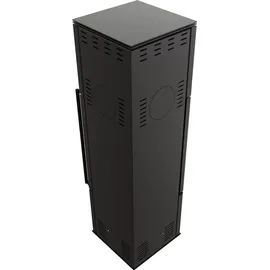 Kratki Ren M Links Stahl Schwarz/Abdeckplatte Glas
