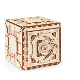 UGEARS Mechanisches Holzmodell Tresor