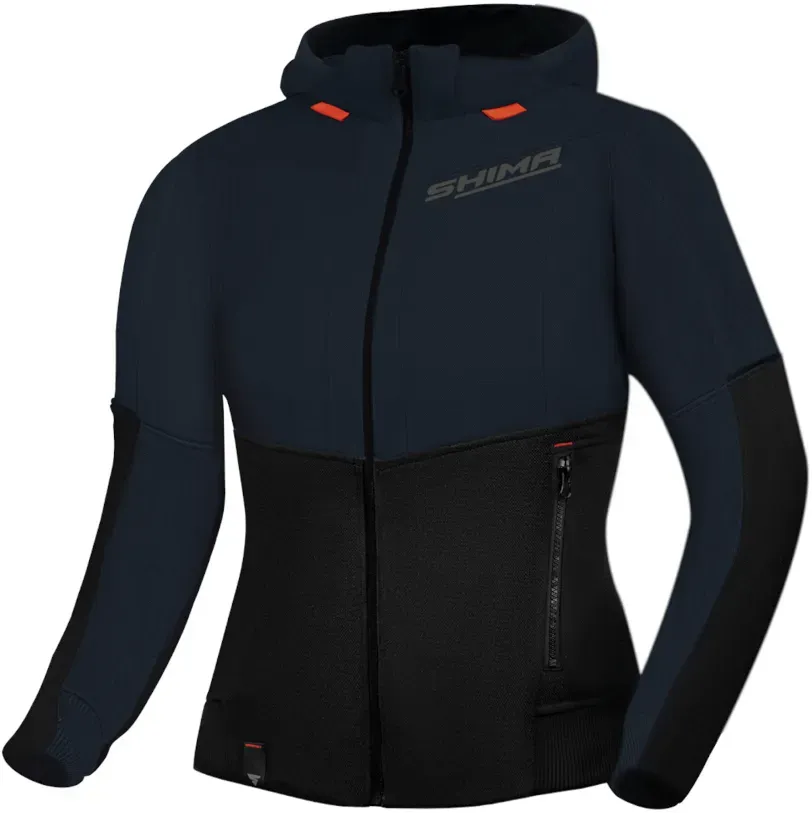 SHIMA Daybreaker Damen Motorrad Zip Hoodie