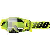 100% Armega Forecast Crossbrille - Neon-Gelb/Schwarz Klar