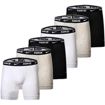 Nike Boxershorts Cotton Stretch Weiß/Grau/Schwarz M 6er Pack