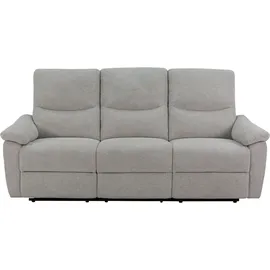 Home Affaire 3-Sitzer HOME AFFAIRE, grau (hellgrau), B:207cm T:91cm, Sofas, 105-150 Relax- und Liegeposition, Federkernpolsterung
