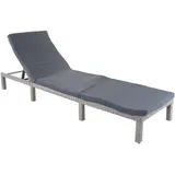 MCW MCW-A51 Sonnenliege 198 x 60 x 71 cm Grau