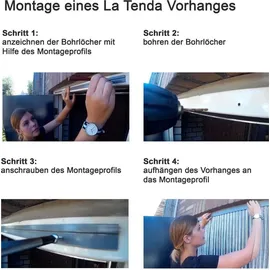 latendabv Türvorhang Arezzo 1 90 x 210 cm Grau