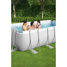 BESTWAY Power Steel Frame Pool Set 404 x 201 x 100 cm inkl. Filterpumpe