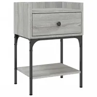 VidaXL Nachttisch Grau Sonoma-Eiche 40,5x31x60 cm Holzwerkstoff