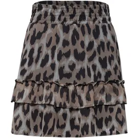 STREET ONE Minirock Damen Animalprint Beige 40