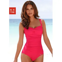 Badeanzug »Saphir«, mit Raffungen und Shaping-Effekt, Gr. 38 - Cup E, rot, , 250179-38 Cup E