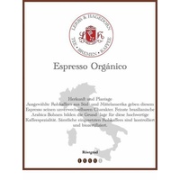 Espresso Orgánico Kaffee 1kg