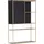 GUTMANN FACTORY Vitrine Porto 105 x 35 x 160 cm Schwarz/Gold
