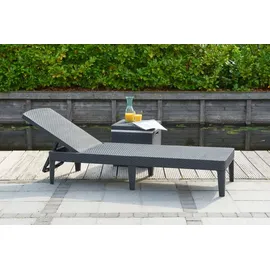 KETER Jaipur Sonnenliege 187 x 58 x 29 cm graphitgrau