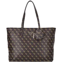GUESS Shopper Power Play Large Tech Tote brown logo