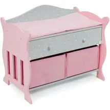 Bayer Chic 2000 506 91-Wickeltisch mit 3 Staufächern Puntos grey