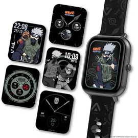 ABYX Fit Touch 3 BT 20 mm Aluminiumgehäuse Space Grau Silikonarmband Schwarz 20 mm