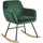Beliani Schaukelsessel LIARUM Samtstoff 60 x 82 x 74 cm Grün