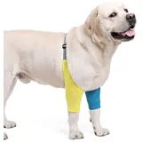 DONGKER Recovery Sleeve Hund, 1 Stück Atmungsaktive Ellenbogenbandage Hunde, Leckschutz Ellbogenschoner für mittelgroße und große Hunde, verhindert das Lecken von Wunden, hilft bei Arthritis