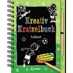 LOEWE VERLAG 978-3-7432-0397-6 Kreativ-Kratzelbuch Fußball