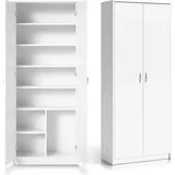 home collective Kleiderschrank Mehrzweckschrank 74 x 180 x 0 cm Weiß