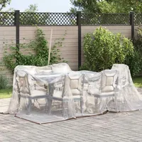 VidaXL Transparente Plane mit Ösen 3x4 m Polyethylen