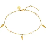 Purelei Fußkette Akala mit Muschelanhängern Gold Damen