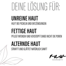 raw naturkosmetik Gesichtsöl Hanf 30 ml